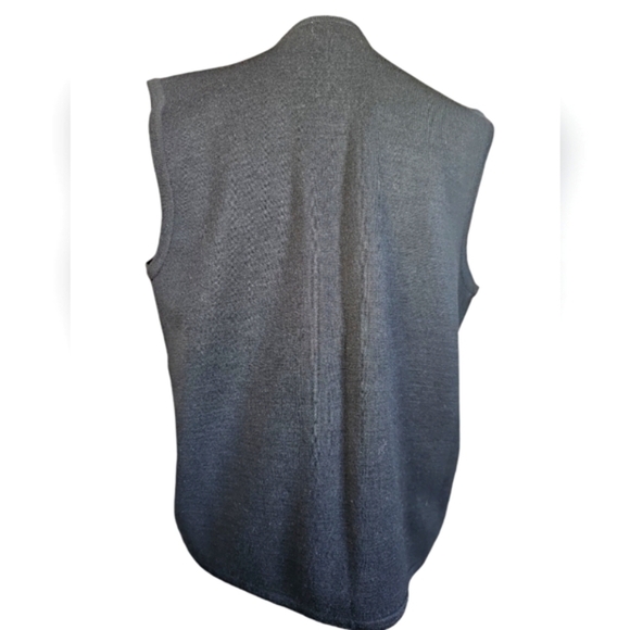 Vintage Koret Beaded Black Vest Sweater Size M - Picture 2 of 3